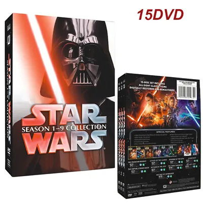 £24.68 • Buy The Complete Saga Collection Star Wars :  Season 1-9  (DVD 15-Disc Box Set) NEW
