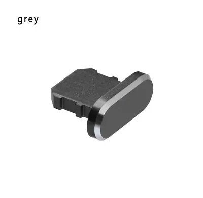 Gunmetal Anti Dust Plug Charger Port Cap Iphone 6 7 8 X XS 11 12 13 SE Pro Max • £1.79