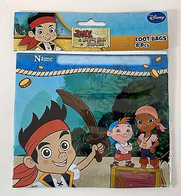 Jake And The Never Land Pirates Kids Birthday Party Favor Loot Bags NEW • £5.77