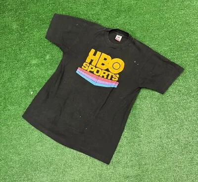 Vintage Single Stitch HBO Sports T-shirt.  Boxing 90s Adult Size Medium • $75