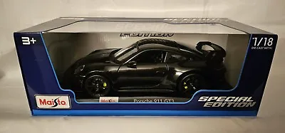 1:18 Porsche 911 GT3 Maisto Special Edition Diecast Model Car | Black • $32.99