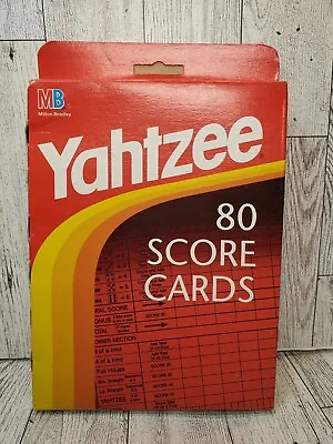 New Vintage 1996 Yahtzee 80 Score Cards - Parker Brothers - Sealed Box • $10