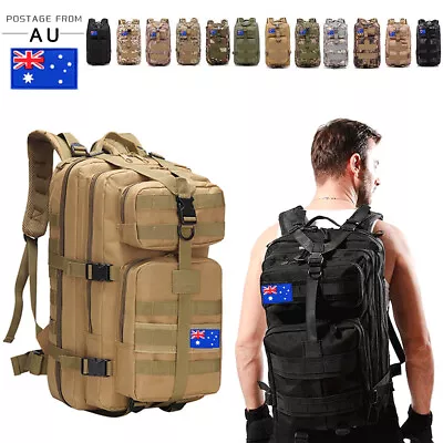 $27.54 • Buy 30L/35/40L Outdoor Military Tactical Backpack Rucksack Camping Hiking Bag Travel