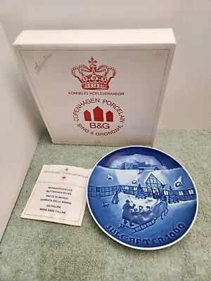 1969 Bing And Grondahl B & G Arrival Of Christmas Guests Plate Copenhagen • $5.99