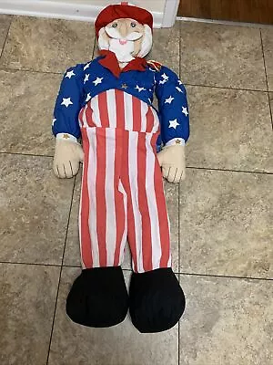 Vintage 1996 Lilian Vernon Rare HTF Uncle Sam Fourth Of July Life Size 60”Plush • $179.99