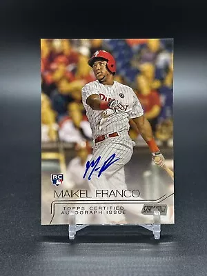 2015 Topps Stadium Club Maikel Franco Rookie Auto #SCA-MFO • $5.75