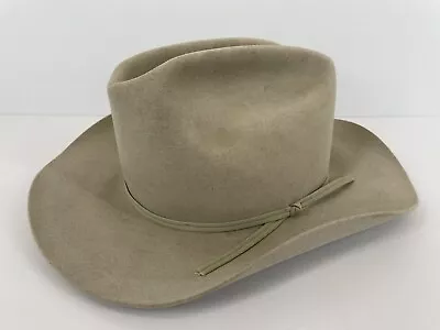 VTG Stetson 4X Beaver Rancher Fawn Cowboy Hat Size 7 1/8 • $125