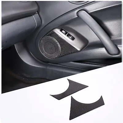 2PCS Carbon Fiber Car Door Speaker Trim Sticker For Mitsubishi ECLIPSE 2006-2011 • $30.99