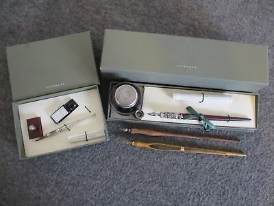 Nos Vintage Levenger Calligraphy Box Sets(2) + 2 Dip Fountain / Calligraphy Pens • $169.95