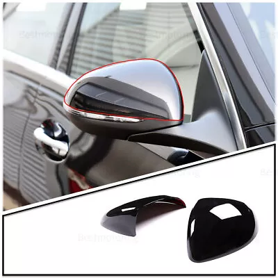 Gloss Black ABS Rearview Mirror Cover For Mercedes-Benz C Class 2022 Accessories • $52.99