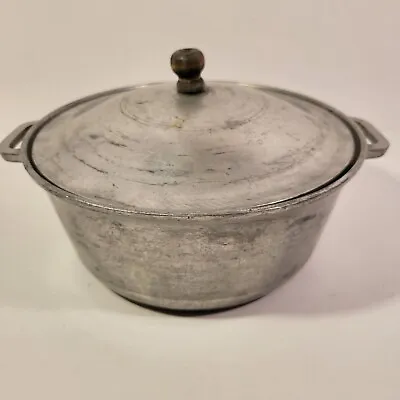 Vintage Super Maid Cookware 8  Inch Aluminum Dutch Oven With Lid Roaster Pan • $32