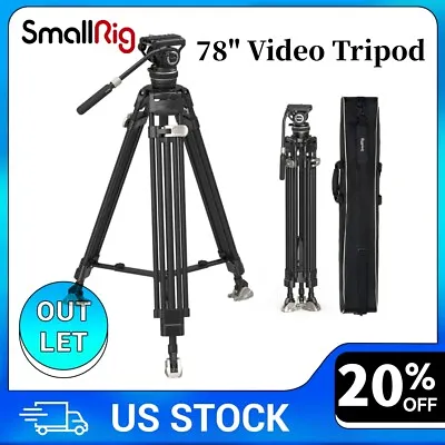 SmallRig AD-100 78  Video Tripod W/ One-Step LockingCarbon Fiber Camera Tripod • $319.20