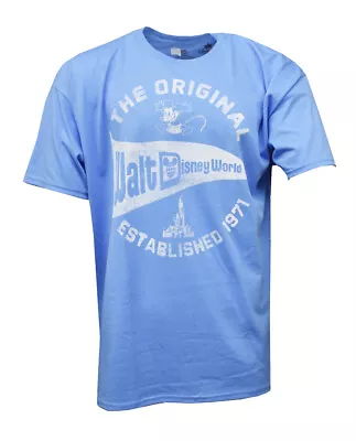 Disney Men's T-Shirt WALT DISNEY WORLD 1971 Original - 100% Cotton BLUE 2-XL  • $16.19