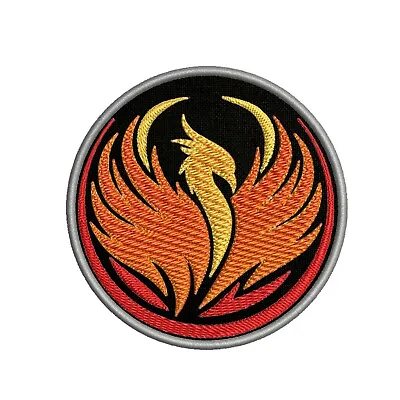 Phoenix Crest Patch Embroidered Iron-on Applique Geeks Gamers Military Logo • $5.87