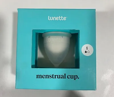 Lunette Menstrual Cup Model 1  - Reusable - Clear - New - Free Shipping • $13.99
