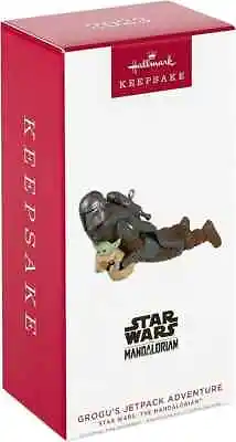 2023 The Mandalorian Grogu's Jetpack Adventure Baby Yoda Star Wars Ornament • $22.39