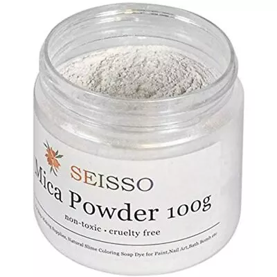 Mica Powder Pigment White Epoxy Resin Color Pearl Dye Colorant Cosmetic Grade • $16.23