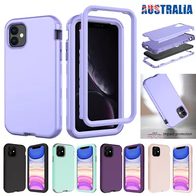 $9.98 • Buy For IPhone 13 11 12 14 Pro Max Plus SE 8 7 Case Shockproof Heavy Duty Hard Cover