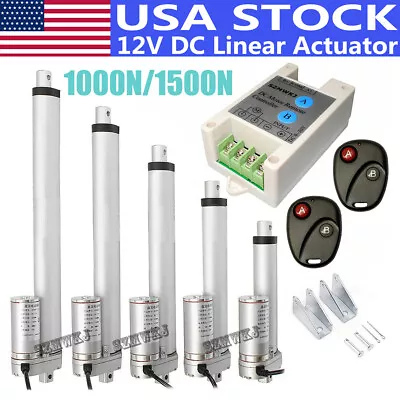 2 -18  Stroke Linear Actuator 12V DC Motor Auto Lift Heavy Duty Medical Auto Car • $44.99