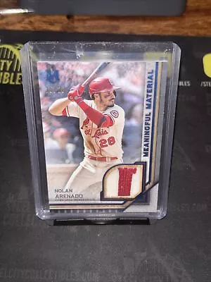 2023 Topps Museum Nolan Arenado Meaningful Material Patch /20 Sapphire Cardinals • $7.99