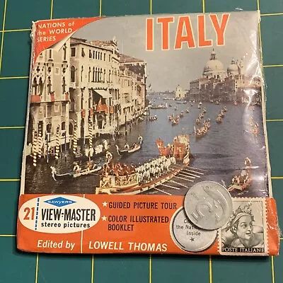 B180 Italy Nations Of The World Travel Series View-master Reels Coin Stamp 2A • $27.50