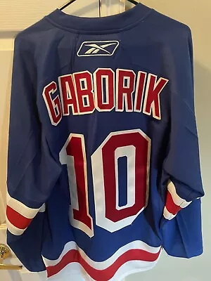 New York Rangers Marian Gaborik Stiched Jersey Size L • $75