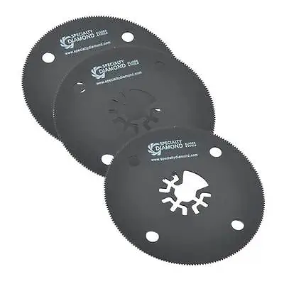 Versa Tool AB3H-D 80mm HSS Circular Multi-Tool Saw 3 Blade Display Pack • $29.45