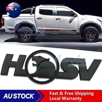 Black HSV Racing Badge Emblem For Holden Commodore GTS R8 Clubsport Matte Metal • $12.95