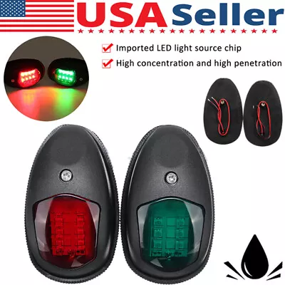 Pair Of Marine NAV 12/24V LED Lights Port & Starboard For Boat Navigation Part • $15.49