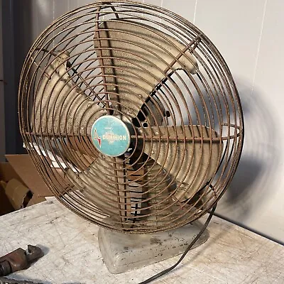 Vintage Large 18”Dominion Heavy Industrial Table Top Fan Model Number 2030B . • $49.97