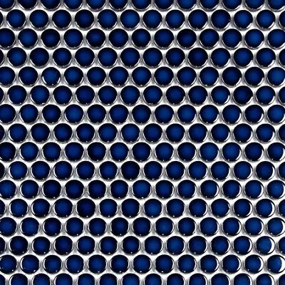 5 Sheets Navy Blue Penny Round Mosaic Wall Floor Tile • $8.95