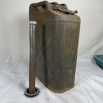 Jerry Can With Spout Stamped 20-5-45. WW2 Military Gas Can Rare • $125