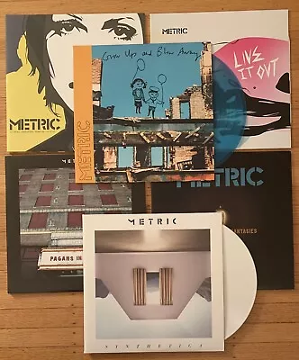 Metric 6 Vinyl Lot Grow Up And Blow Away Synthetica Fantasies Old World Pagans • $699