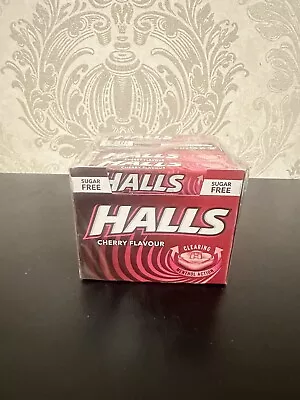 🔥✅📦 Halls Sugar Free Cherry  Cough Sweets 32g - 20 Pack Full Box 🔥✅📦 • £10.99