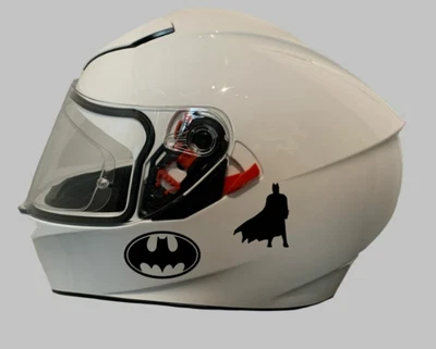 £4.99 • Buy Motorcycle Helmet Sticker - Sticker/Decal For Crash Helmet | Batman Decal X 2