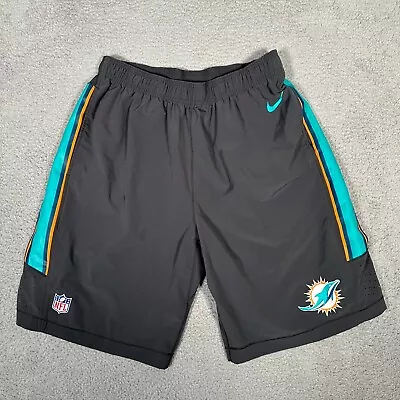 Nike Miami Dolphins Shorts Mens Large Gray Football On Field Training Stretch • $39.99