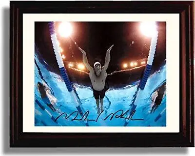 8x10 Framed Michael Phelps Autograph Promo Print - The Dive • $14.99