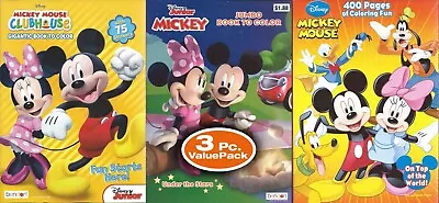 Lot Of 3 Disney Mickey Mouse Coloring Books Activity - Children Kids Boys Girls • $13.99
