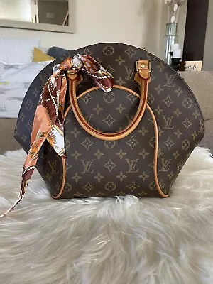£909.75 • Buy Authentic Louis Vuitton Ellipse GM Monogram Canvas Honey Patina Preloved Brown￼