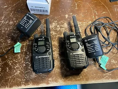Two Motorola Spirit GT Two-way Radios W/ Holsters & Chargers Read Description • $35
