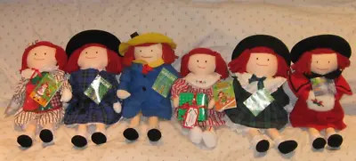 1990s Vintage Christmas Holiday Madeline  18  Eden Doll Lot Of 6 • $75