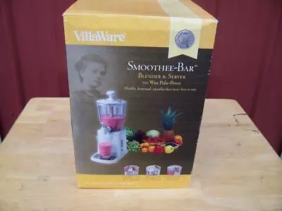 VillaWare Smoothee Bar Blender & Server - 700 Watt Pulse Power White - Brand NEW • $59.99