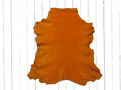 £39.99 • Buy 1mm Dyed Veg Tan Suede Sheepskin Leather Craft Half/whole Hide - Windsor Tan