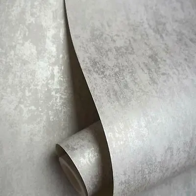 £9.99 • Buy Holden Decor Statement Industrial Texture Grey Metallic Silver Wallpaper 12840