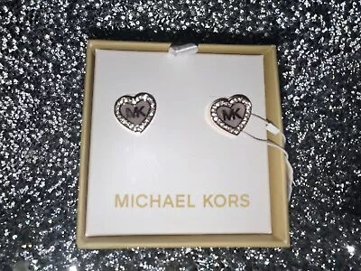 New- Michael Kors Gold Rhinestone Stud Earrings- Msrp $85 • $45