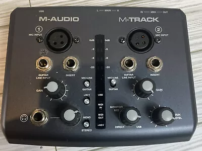 M-Audio M-Track 2 Channel USB Audio Interface For Professional Music Recording • $39.69