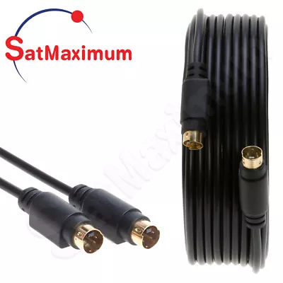 S Video Cable 4 Pin M/M SVHS Male To Male S-Video Cord 6ft 12ft 25ft 50ft  - LOT • $6.29