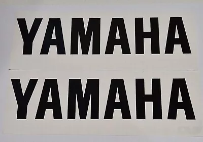 2 X Yamaha Tank Fairing Decal Stickers 200mm X 48mm Oracal 651 Gloss Black R6 R1 • $4.96