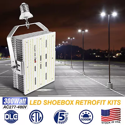 480V 300W LED Shoebox Retrofit Kit Replace 1500W MH/HPS Parking Lot Lights 5700K • $243.06