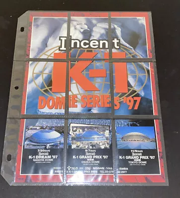 RARE K-1 Kickboxing Poster Incent K-1 Dome Series '97 Cards Lot  Ufc Pride Fc • $99.99